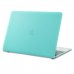 MacBook 12''  with Retina Display - 2 in 1 Clear Matte Turquoise Soft-Touch Plastic Hard Protective Case Cover